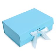 Flache Geschenkbox - Groß (28,2x20,2x9,2cm) - Babyblau