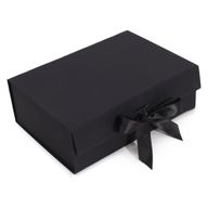 Flache Geschenkbox - Groß (28,2x20,2x9,2cm) - Schwarz