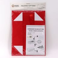 Flache Geschenkbox - Groß (28,2x20,2x9,2cm) - Rot