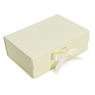 Flache Geschenkbox - Groß (28,2x20,2x9,2cm) - Elfenbein