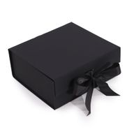 Flache Geschenkbox - Mittelgroßes Quadrat (20x18,2x8cm) - Schwarz