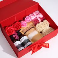 Flache Geschenkbox - Extragroß (33x25x12cm) - Schwarz