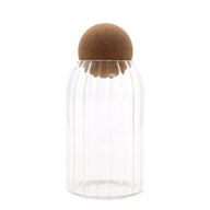 Cork-Ball Glasgefäß - Geriffelt - 15cm