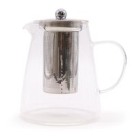Teekanne aus Glas mit Sieb - Flaschenform - 950 ml
