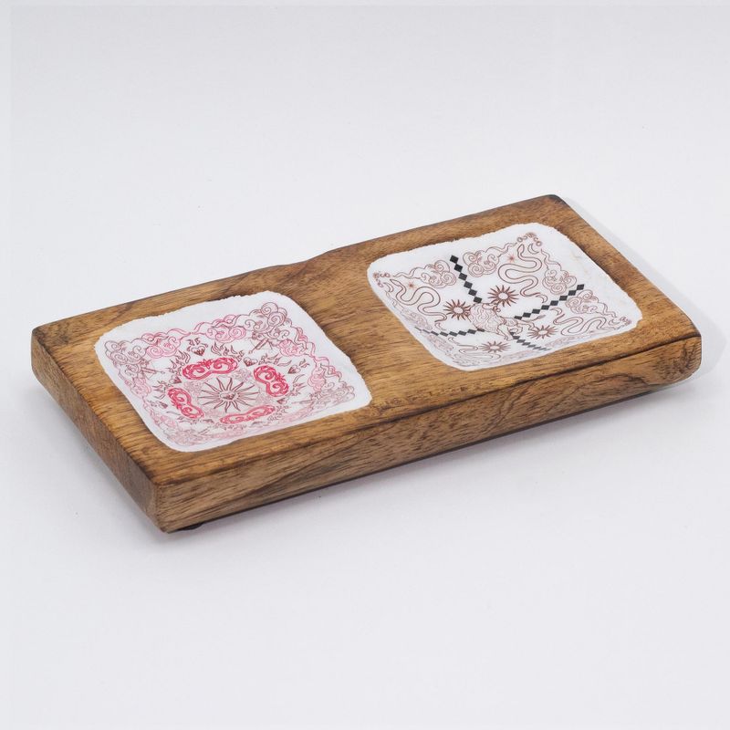 Doppeltes Schmucktablett 20 x 10 x 2,5 cm – HOP HARE (Design folgt)