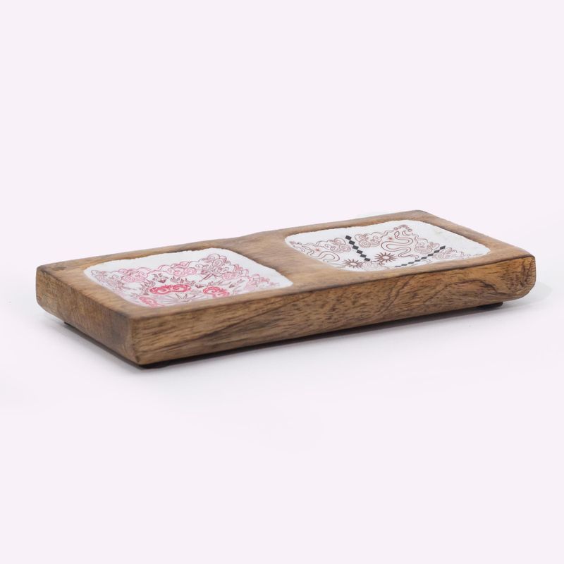 Doppeltes Schmucktablett 20 x 10 x 2,5 cm – HOP HARE (Design folgt)