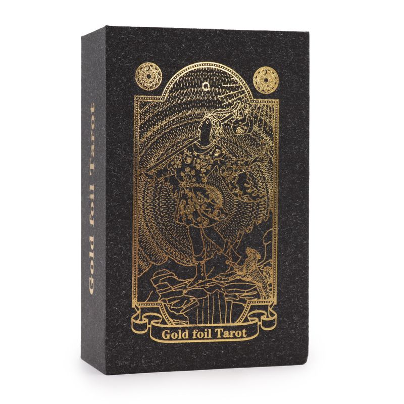 Tarot-Set mit Goldfolie und Buch – Geschenkbox