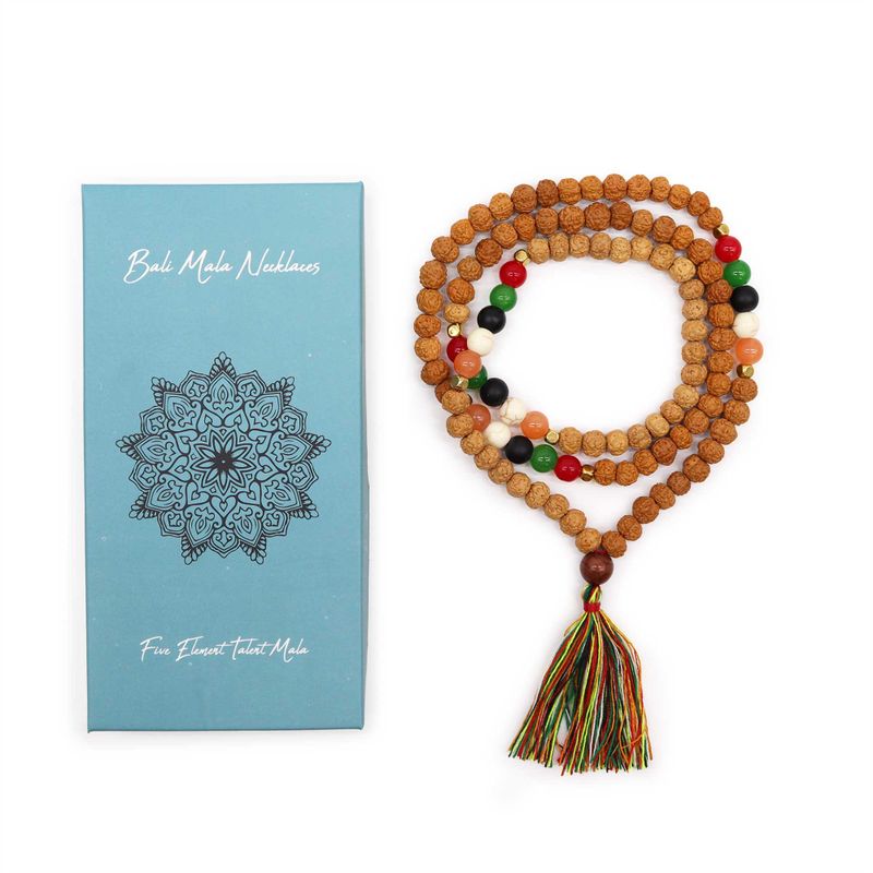 Bali Mala Halskette - Fünf Elemente Energie