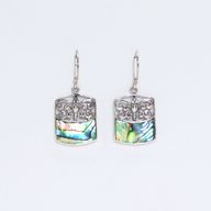 Muschel & Silber Ohrringe - Libelle - Abalone