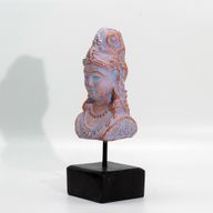 Glückliche Java-Prinzessin auf Ständer - Blaues Kupfer