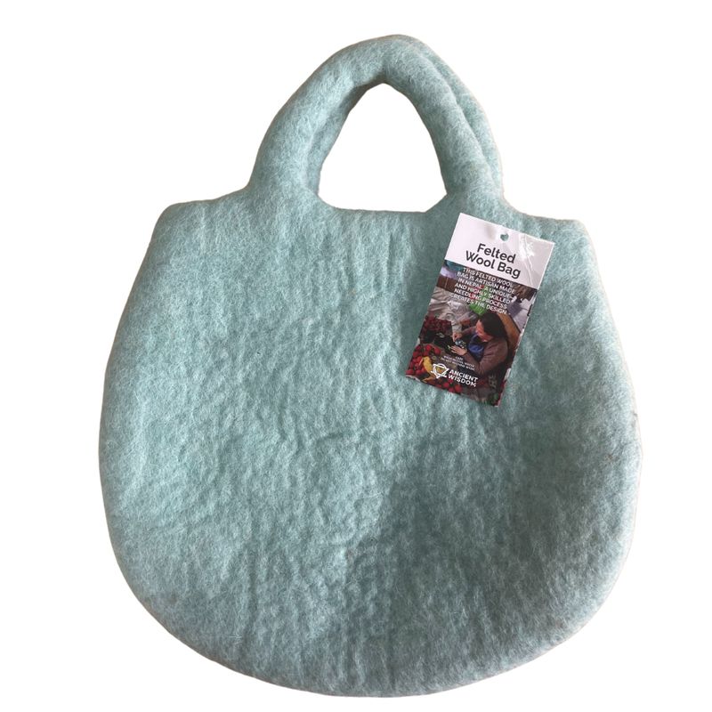 Filztasche mit Baum- und Bienenstockmotiv – 35 x 27 cm