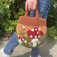 Pilzgarten-Filztasche - 35x27cm