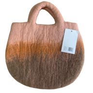 Sonnenblumen- und Bienenfilztasche - 35x27cm