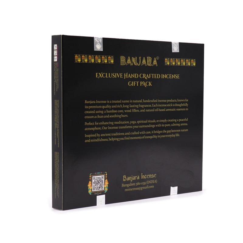Banjara Buddha Räucherstäbchen-Geschenkset Starter – 12 Schachteln mit je 6 Räucherstäbchen