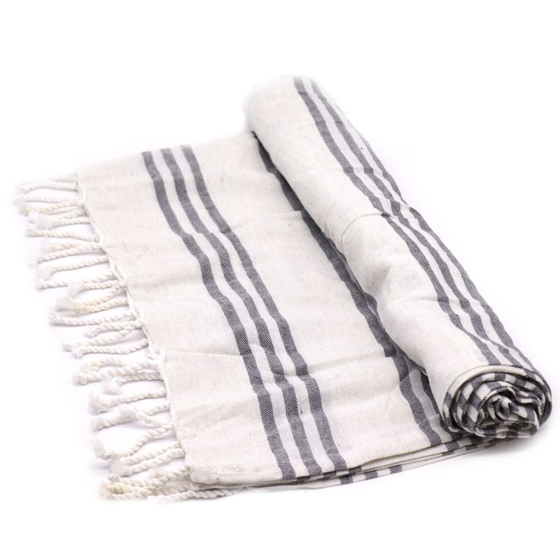 Hamam-Spa-Handtuch – Anthrazit – 90 x 170 cm