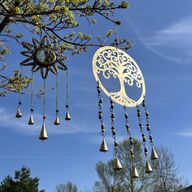 Indisches Glockenspiel - Großes Belle Chimes mit Lebensbaum - 25cm