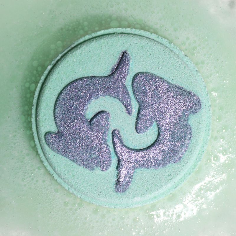 Set Badesprudlern mit Sternzeichen und Horoskop – Fische