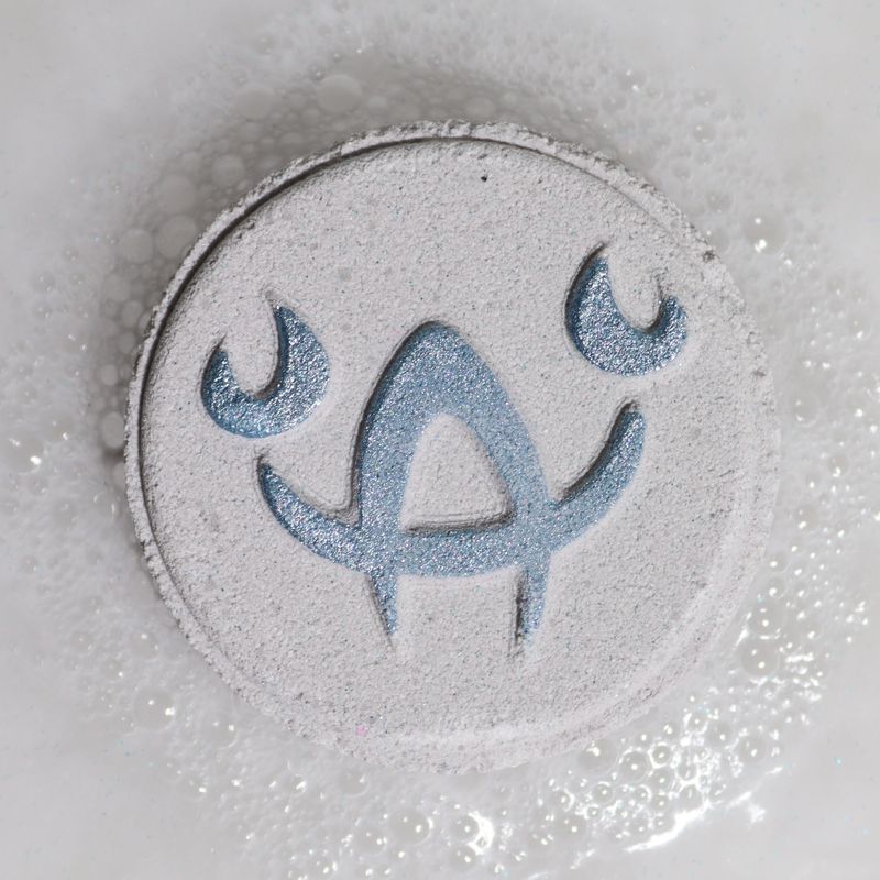 Set Badesprudlern mit Sternzeichen und Horoskop – Krebs