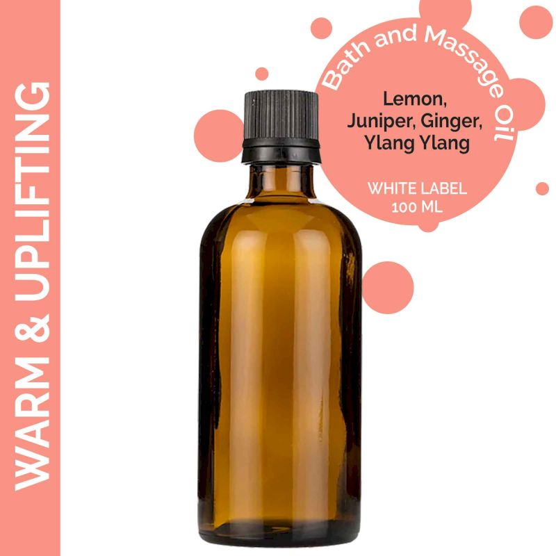 Warmes und belebendes Massageöl – 100 ml – ohne Etikett