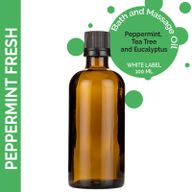 Frisches Pfefferminz-Massageöl – 100 ml – ohne Etikett