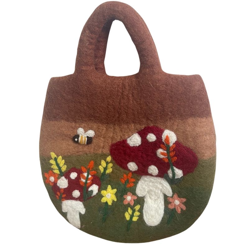 Pilzgarten-Filztasche - 35x27cm
