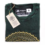 Kleines Stone Washed T-Shirt - Mandala - Grün