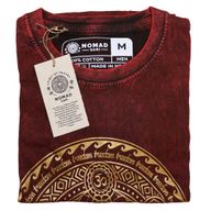 Mittelgroßes Stone Washed T-Shirt – Chakra – Kastanienbraun