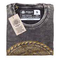 Kleines Stone Washed T-Shirt – Chakra – Dunkelgrau