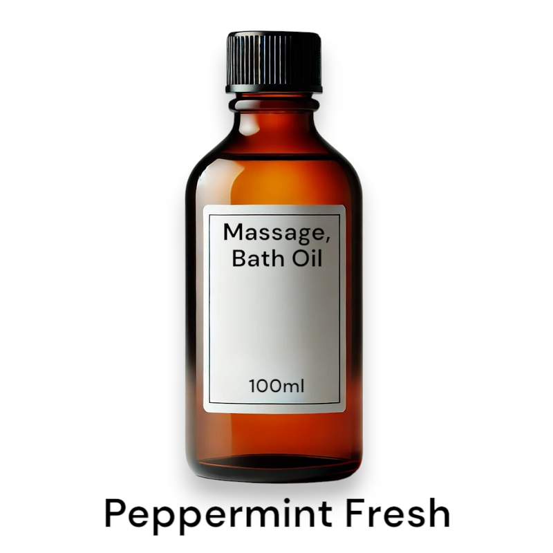 Frisches Pfefferminz-Massageöl – 100 ml – ohne Etikett
