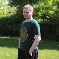 Kleines Stone Washed T-Shirt - Mandala - Grün