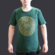 Kleines Stone Washed T-Shirt - Chakra - Grün