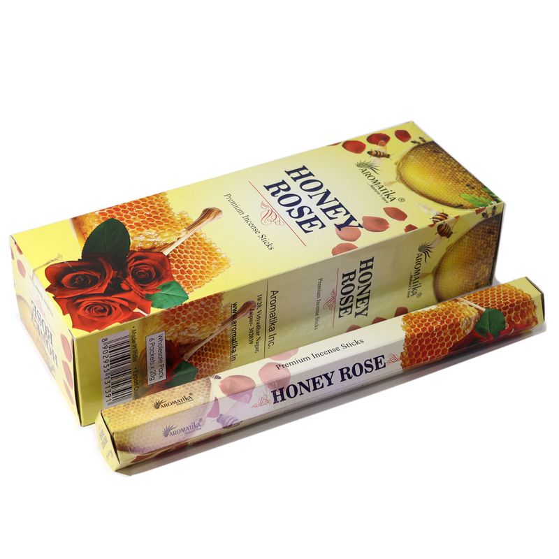 Aromatika Hexen-Räucherstäbchen ohne Holzkohle – Honigrose