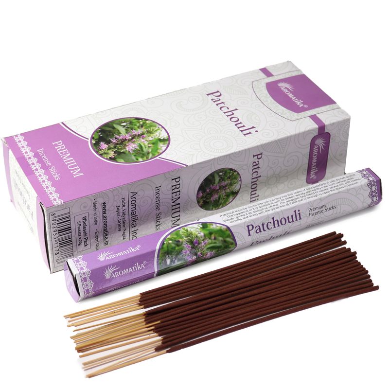 Aromatika Hexen-Räucherstäbchen ohne Holzkohle – Patchouli