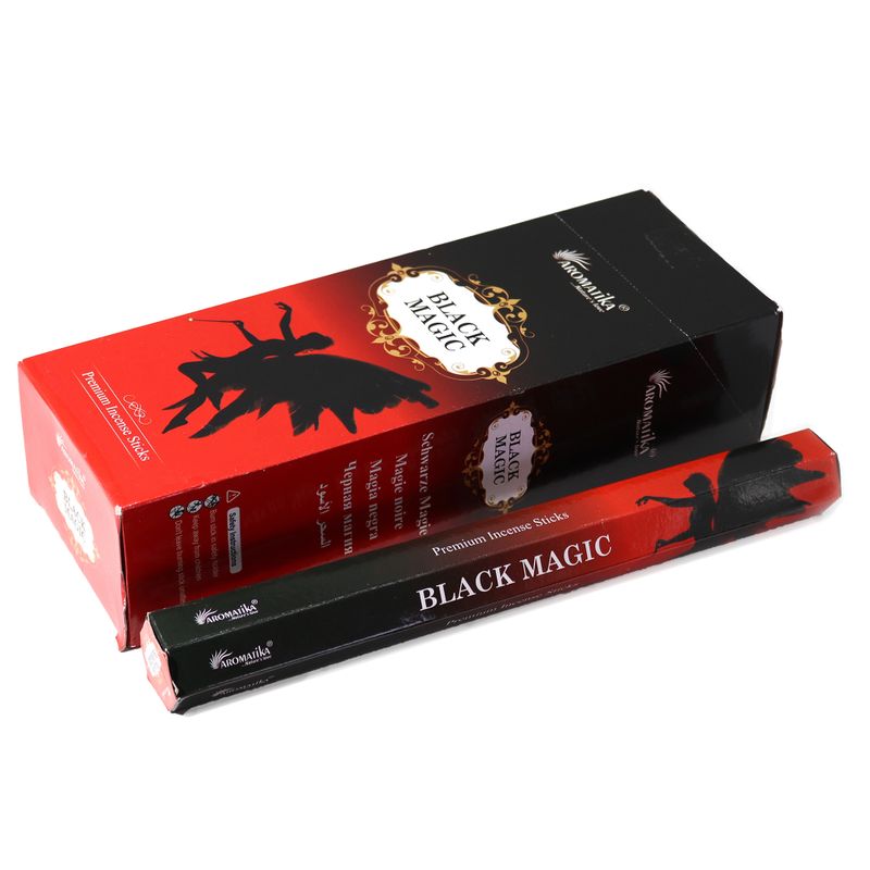 Aromatika Hexen-Räucherstäbchen ohne Holzkohle – Schwarze Magie