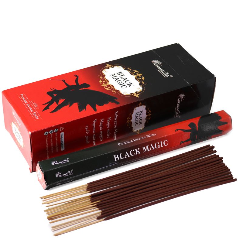 Aromatika Hexen-Räucherstäbchen ohne Holzkohle – Schwarze Magie