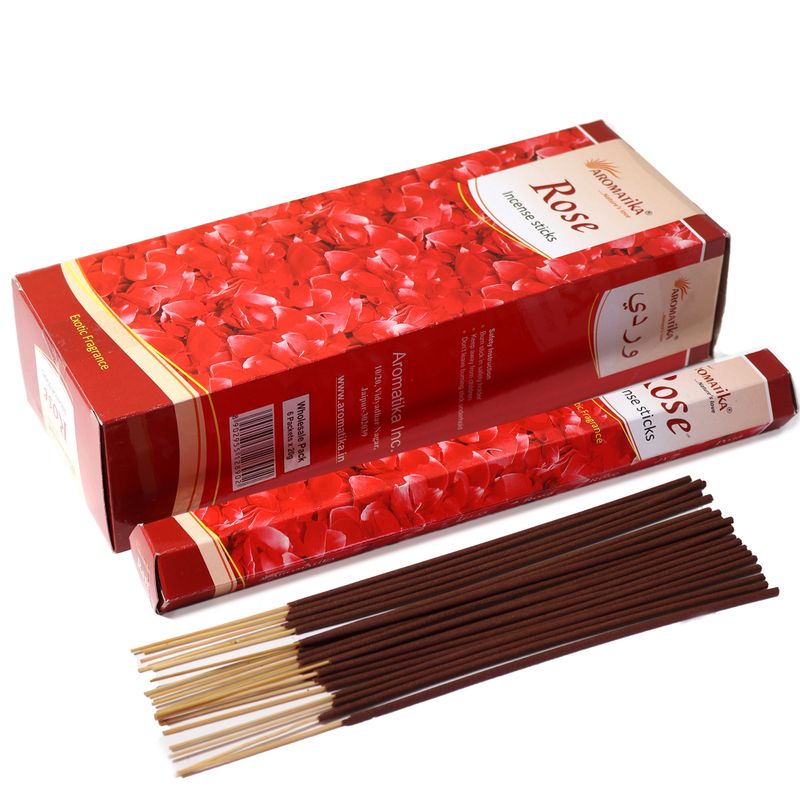Aromatika Hexen-Räucherstäbchen ohne Holzkohle – Rose
