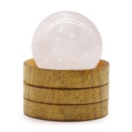 Edelsteinkristallkugel 40 mm – klarer Quarz mit Ständer