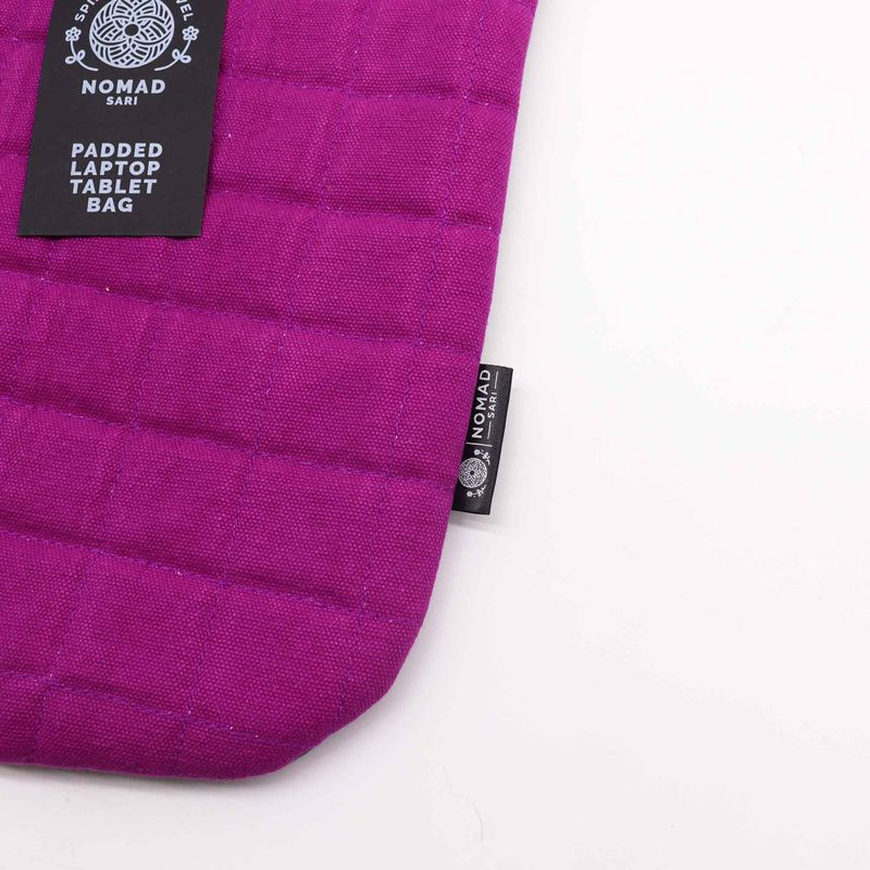 Gepolsterte Laptoptasche - Purple Haze - 14oz Stonewash