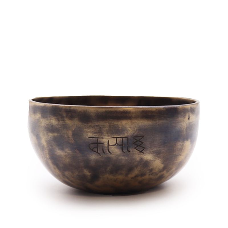Kleine indische Mondphasen-Klangschale – (ca. 550 g) – 13 cm