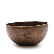 Mittlere indische Mondphasen-Klangschale – (ca. 750 g) – 15 cm