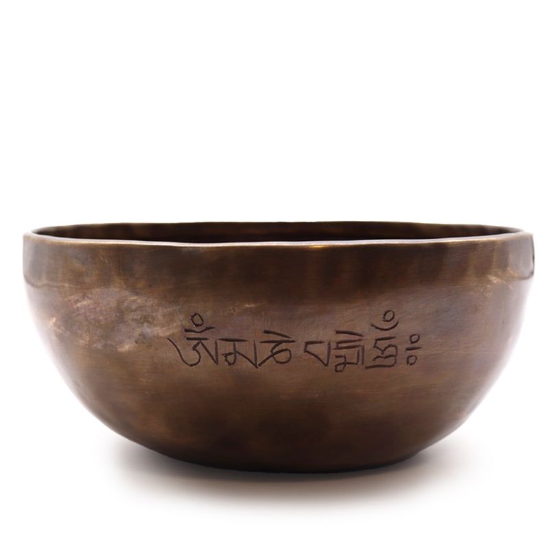 Extra große indische Mondphasen-Klangschale – (ca. 1500 g) – 22 cm