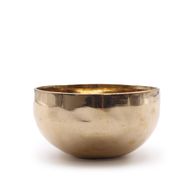 Kleine, glänzende, handgefertigte Klangschale aus Glockenmetall (ca. 550 g) – 13 cm
