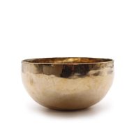 Mittelgroße, glänzende, handgefertigte Klangschale aus Glockenmetall (ca. 750 g) – 15 cm