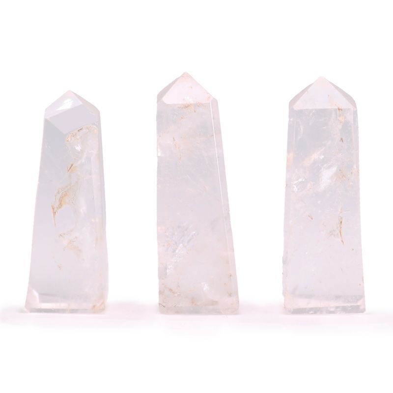 Edelstein-Obeliskenspitzen, ca. 5 cm – Bergkristall