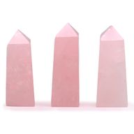 Edelstein-Obeliskenspitzen ca. 5 cm – Rosenquarz