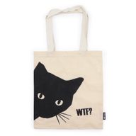 Iconic Basic Tragetasche – Schwarze Katze – (40 x 36 cm) – Natur 4 oz