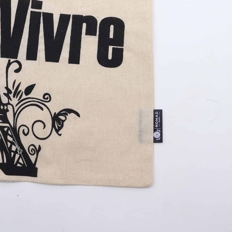 Ikonische Basic-Tragetasche – Joie de Vivre – (40 x 36 cm) – Natur 4 oz
