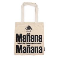 Ikonische Basic-Einkaufstasche – Mañana Mañana – (40 x 36 cm) – Natur, 4 Unzen