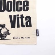 Ikonische Basic-Tragetasche – La Dolce Vita – (40 x 36 cm) – Natur 4 oz