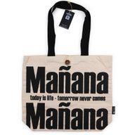 Kultige klassische Tragetasche – Mañana Mañana – Natur 10oz (36x43x10cm)